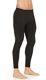 Thermajohn Long Johns for Men, Thermal Underwear for Men Long Underwear Mens Leggings Thermal Pants Men Cold Weather Bottoms (Black, Small)