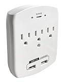 SCS Enterprises WF-113: WiFi Camera Hidden in Power Outlet Extender Wall Charger, P2P Remote Viewing, Recording and Notification.