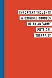 Fun Gifts: For women or men in the workplace. 6x9” (A5) lined notebook featuring a typical job title on the cover: The perfect gift for a co-worker, ... or boss and ideal for a Physical Therapist.