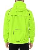 baleaf Mens Running Rain Jacket Waterproof Windbreaker Gear Cycling Golf Mountain Biking Coats Hood Lightweight Reflective Yellow XL