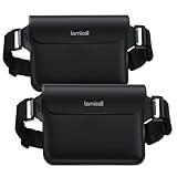 Lamicall Waterproof Fanny Pack - [2Pack] [Easy Handling] Dry Bags Waterproof Pouch with Elastic Waist Strap for Swimming, Beach, Kayaking, Cruise Ship Essentials, 8.7” for iPhone 16 15 14 13 Pro Max