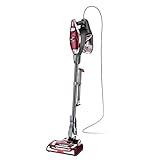 Shark HV322 Rocket Deluxe Pro Corded Stick Vacuum with LED Headlights, XL Dust Cup, Lightweight, Perfect for Pet Hair Pickup, Converts to a Hand Vacuum, with Pet Attachments, Bordeaux/Silver