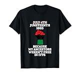 Juneteenth Ancestors Black African American Flag Pride T-Shirt
