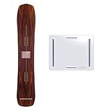 Stompgrip Premium Snowboard Stomp Pad | Scraper | Old School Collection | 3D Design | Clear