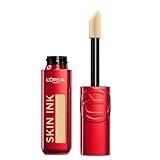 L'Oreal Paris Infallible Skin Ink 2-in-1 Foundation Concealer Hybrid Face Makeup, up to 48HR Transfer-Resistant with Buildable Light to Full Coverage, 140 Medium Warm