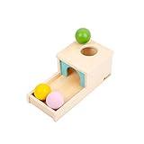 Adena Montessori Wooden Toy for 6-12 Month Baby 3 Balls,Sorting and Stacking Colorful Learning Education Toy for Toddler Kid 1-2 Year Old, Preschool Developmental Girl and Boy Gift