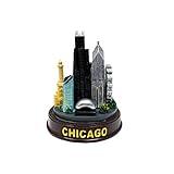 Chicago Statue, Chicago Skyline Statue Paperweight, Chicago Buildings