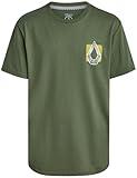 Volcom Boys T Shirt - Cotton Blend Short Sleeve Graphic Tees for Boys - Cool Casual Graphic T Shirts, Size 16, Olive Plated