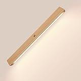 Under Cabinet Lights Wireless，Motion Sensor Closet Lights，Wooden Wireless USB Rechargeable Night Lights，Uniform Light for Wardrobe,Cabinet,Cupboard（Warm Light）