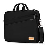 bagasin 15 15.6 16 inch Laptop Computer PC Shoulder Bag Carrying Case, Water-Repellent Fabric Briefcase, Lightweight Toploader, Business Casual or School
