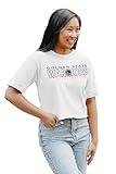 Golden State Warriors NBA Officially Licensed Women's Cropped T-Shirt White, Small