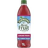 Robinson's Summer Fruits, No Added Sugar, 1-Liter (Pack of 3)