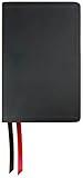 NASB Large Print Personal Size Bible with Full Translation Footnotes, Black, Genuine Leather, 2020 text