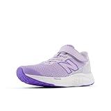 New Balance Fresh Foam Arishi V4 Bungee Lace with Top Strap Running Shoe, Bright Lavender/Violet Crush, 2.5 US Unisex Little Kid