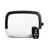 Munchkin Baby Car Mirror for Rear Facing Car Seats, Night Light LED Pivot 360 Baby in-Sight Adjustable Auto Mirror, Black