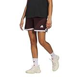 adidas Women's Select Mesh Basketball Shorts, Aurora Ruby/Putty Mauve