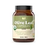 Complete Natural Products Organic Olive Leaf Capsules - 550mg, 100 Count, 1100mg per Serving