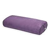 Gaiam Yoga Bolster - Long, Rectangular Meditation Pillow - Supportive Cushion for Restorative Yoga and Sitting on the Floor - Built-In Carrying Handle - Machine Washable Cover'