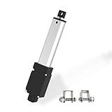 Juyancao 75mm 120N Mini Electric Linear Actuator 3 Inch Linear Motion Actuator 12V Actuators with Brackets for Cabinets, Robotics, Home Automation, Window Opener