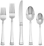 Mikasa Harmony 18/10 Stainless Steel Flatware Serving Utensil, 45 Piece Set