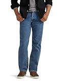 Wrangler Authentics Men's Regular Fit Comfort Flex Waist Jean, Light Stonewash, 34W x 30L