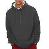 NJKHMCFTIR Men'S Hoodies Mens Hoodies Pullover Fleece Sweater Sherpa Lined Hoodie Men Sweatshirts Mens Winter Sweater Sueras De Frio Para Hombres Men'S Fashion Hoodies & Sweatshirts