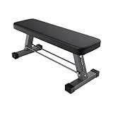 Essential Flat Weight Bench for Your Home Gym – Heavy Duty Workout Bench for Bench Press and Strength Training Exercise – Compact Weight Benches Designed for Home Use