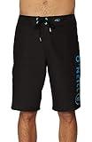 O'NEILL Men's 21 Inch Solid Boardshorts - Water Resistant Swim Trunks for Men with Quick Dry Stretch Fabric and Pockets,Black 1,34