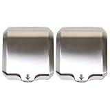 Goetland Stainless Steel Commercial Hand Dryer 1800w Automatic High Speed Heavy Duty Dull Polished Pack of 2