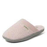 Dearfoams Women's Samantha Knit Closed Toe Scuff Slipper, Dusty Pink, 11-12