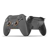 SCUF ENVISION PRO Wireless PC Only Gaming Controller - Five Remappable G-Keys - Remappable Back Paddles - Instant Triggers - ICUE Compatible - Steel Gray