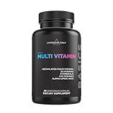 Livingood Daily Methylated Multivitamin for Women & Men, Multi Vitamin - Mineral Supplement Capsules with Iron, B Complex, Selenium, & Zinc - Non-GMO, Gluten-Free, Vegetarian Multi Vitamins for Adults