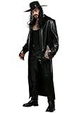 Fun Costumes Men's Deluxe WWE 'The Phenom' Undertaker Costume, Black, Large