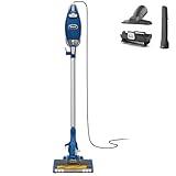 Shark HV343AMZ Rocket Corded Stick Vacuum with Self-Cleaning Brushroll, Lightweight & Maneuverable, Perfect for Pet Hair Pickup, Converts to a Hand Vacuum, Crevice Upholstery Tools, Blue/Silver