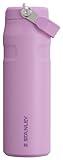 Stanley IceFlow Flip Straw 2.0 Water Bottle 24 OZ | Built-In Straw with Larger Opening | Lightweight & Leak-Resistant | Insulated Stainless Steel | BPA-Free | Lilac