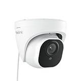 REOLINK 4K Security Camera Outdoor System, IP PoE Dome Surveillance Camera with Human/Vehicle Detection, 100Ft 8MP IR Night Vision, Work with Smart Home, Timelapse, Up to 256GB SD Card, RLC-820A