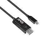 Club3D CAC-1557 USB Type C to Displayport 1.4 Bi-Directional Cable with 8K 60Hz, 4K 120Hz HDR Video Support 1.8m-6ft M/M