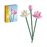 LEGO Lotus Flower - Building Toy for Kids, Girls & Boys, Ages 8+ - Artificial Lotus for Home Decor & Display - Stocking Stuffer and Gift Idea for Christmas - 40647