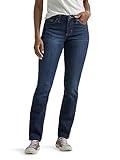 Lee Women's Petite Legendary Mid Rise Straight Leg Jean Nightshade 10 Petite