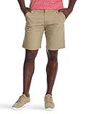 Wrangler Authentics Men's Performance Comfort Flex Flat Front Short, Dark Khaki, 34