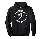 Bass Clef Keeping It Low Key Hoodie Music Hooded Sweatshirt Pullover Hoodie