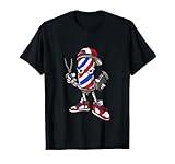 Barber Vintage Cool Outfit Hairdresser Gift Barbershop T-Shirt