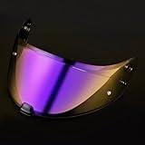 FCKBLSL i70 i10 HJ-31 Motorcycle Helmet Visor Uv Protection Helmet Shield (Purple Gold)