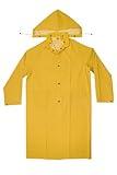 CLC Custom Leathercraft Rain Wear R105L .35 MM PVC Trench Coat, Large, Yellow
