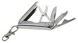 Lucky Line UtiliCarry Compact Micro Tool Stainless Steel, Multi-Tool Pocket Knife on Key Clip - for Everyday Carry, Camping Essentials, Hiking, Outdoor Gear, and Survival Tools, 1 Per Pack, (U1041)