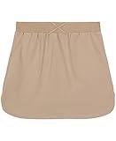 Nautica Girls' Big School Uniform Pull-On Scooter Skirt with Undershorts, Knit Waistband & Functional Pockets, Performance Material, Khaki, 10