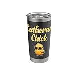 Lutheran Chick Martin Luther Rose Protestant Reformation Stainless Steel Insulated Tumbler