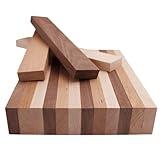 Barrington Hardwoods Domestic Variety Pack 5 Walnut, 5 Maple and 5 Cherry Boards - 3/4 in x 2 in (15Pcs) (3/4" x 2" x 24")