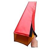 MZZKFC 5ft Square Basketball Pole Padding, All-Weather Pole Padding Wrap Detachable, Gym Equipment Column Crash for Sports Stadiums and Fitness Centers(Red H 5ft,7x7 Inch)