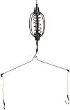 1Pc Carp Fishing Feeders Cage, Spring Fish Feeder with Holder, Inline Methods Fishing Tackle Baits Baits Cage Sinkers Terminal Tackle & Accessories